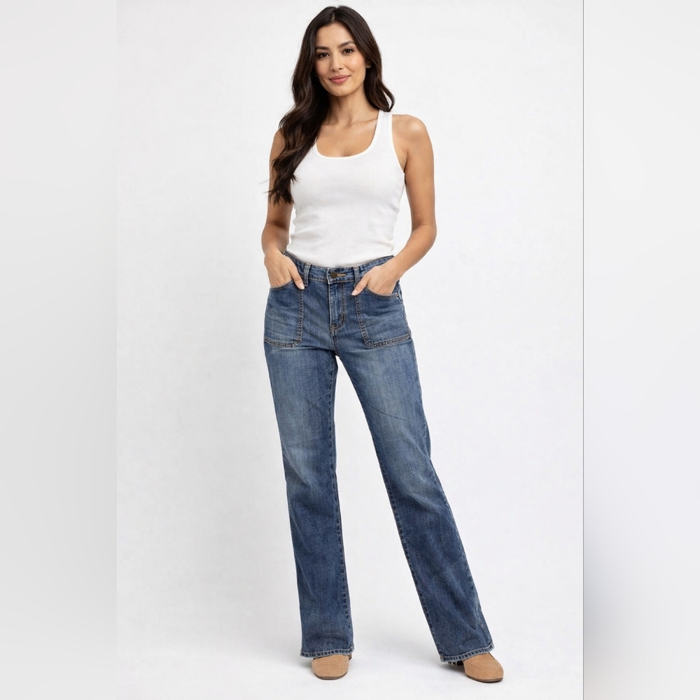 Y2K Vintage Levi's Strauss Low Rise Flare Jeans Size 10